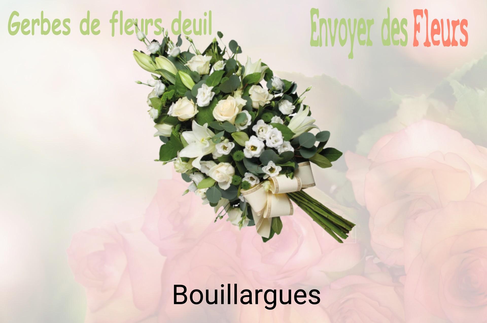 Gerbe de fleurs de deuil livrée à Bouillargues